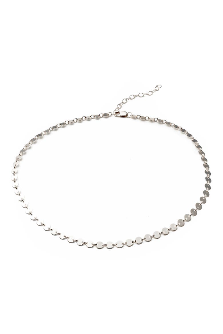 Poppy Link Choker, Main, color, SILVER