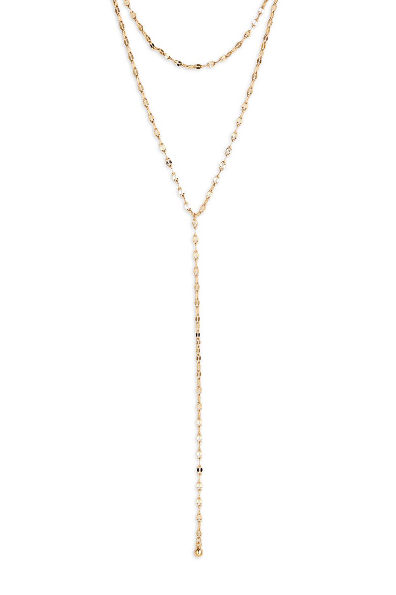Shimmer Chain Y-Necklace, Alternate, color, GOLD