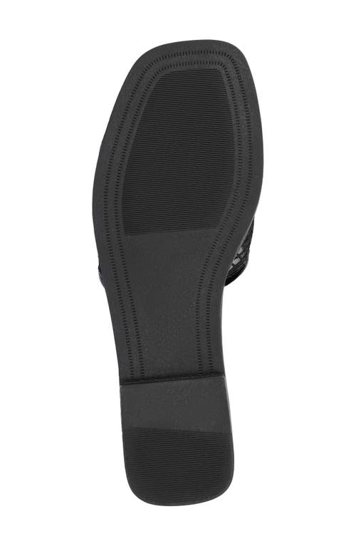 Journee Collection Breckley Flat Slide Sandal In Black