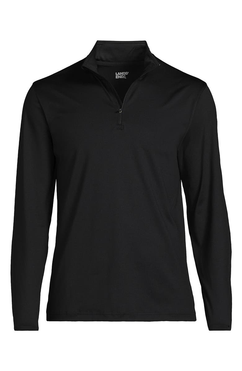 Lands' End Unisex Rapid Dry Quarter Zip Pullover, Alternate, color, 