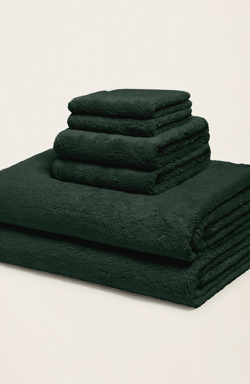 Italic Ultraplush Australian Cotton Luxe Towel Set In Green