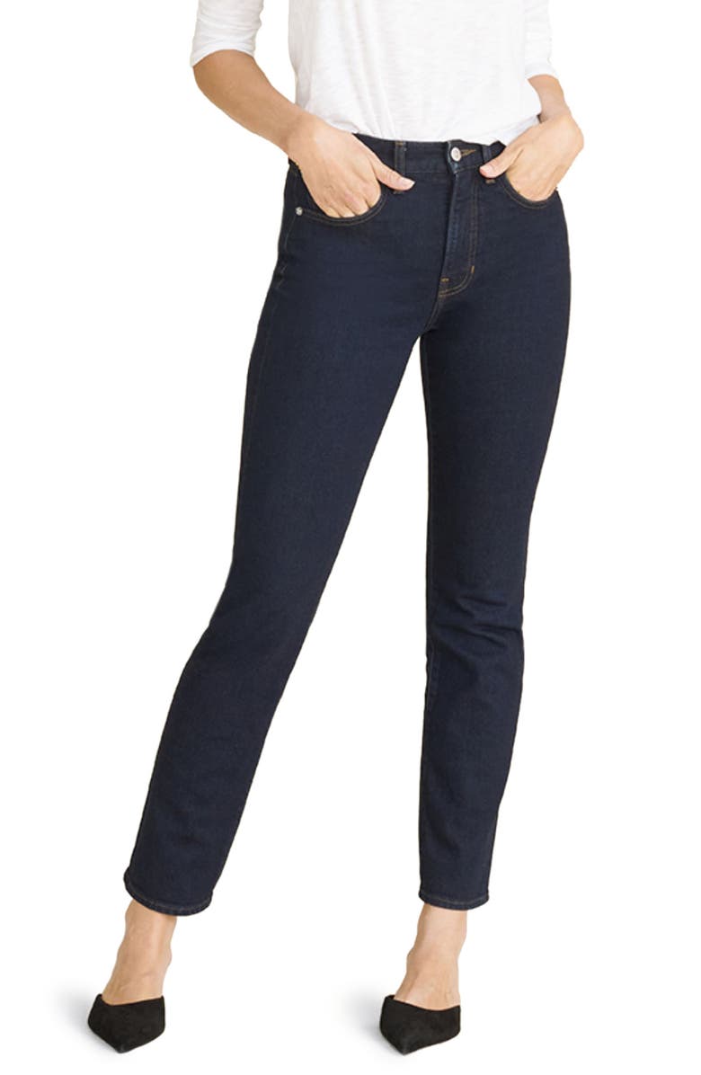 Veronica Beard Ryleigh High Waist Slim Straight Leg Jeans, Main, color,
