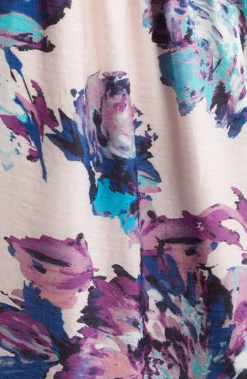 Smocked Drop Waist Midi Dress
