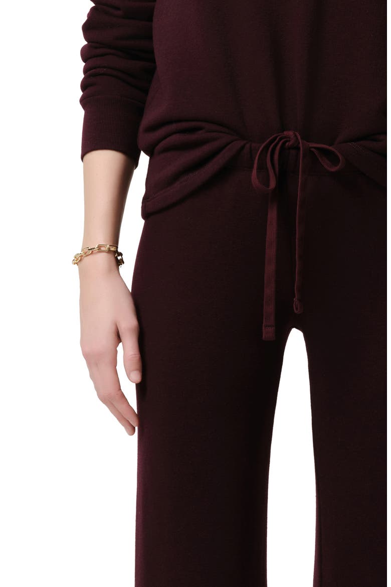 Nora Drawstring Pants, Alternate, color, MAHOGANY DK PURPLE