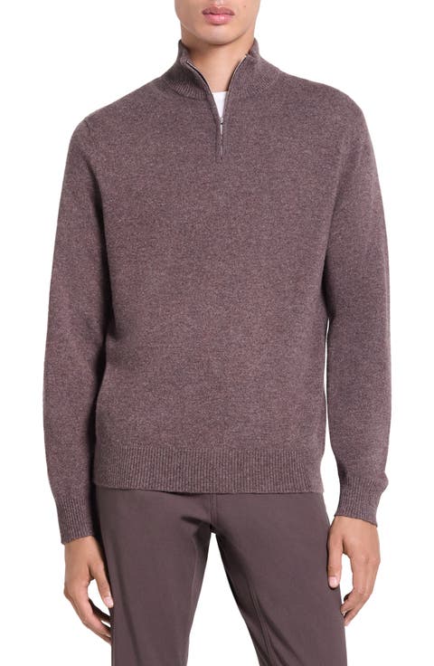 Hilles Quarter Zip Cashmere Sweater