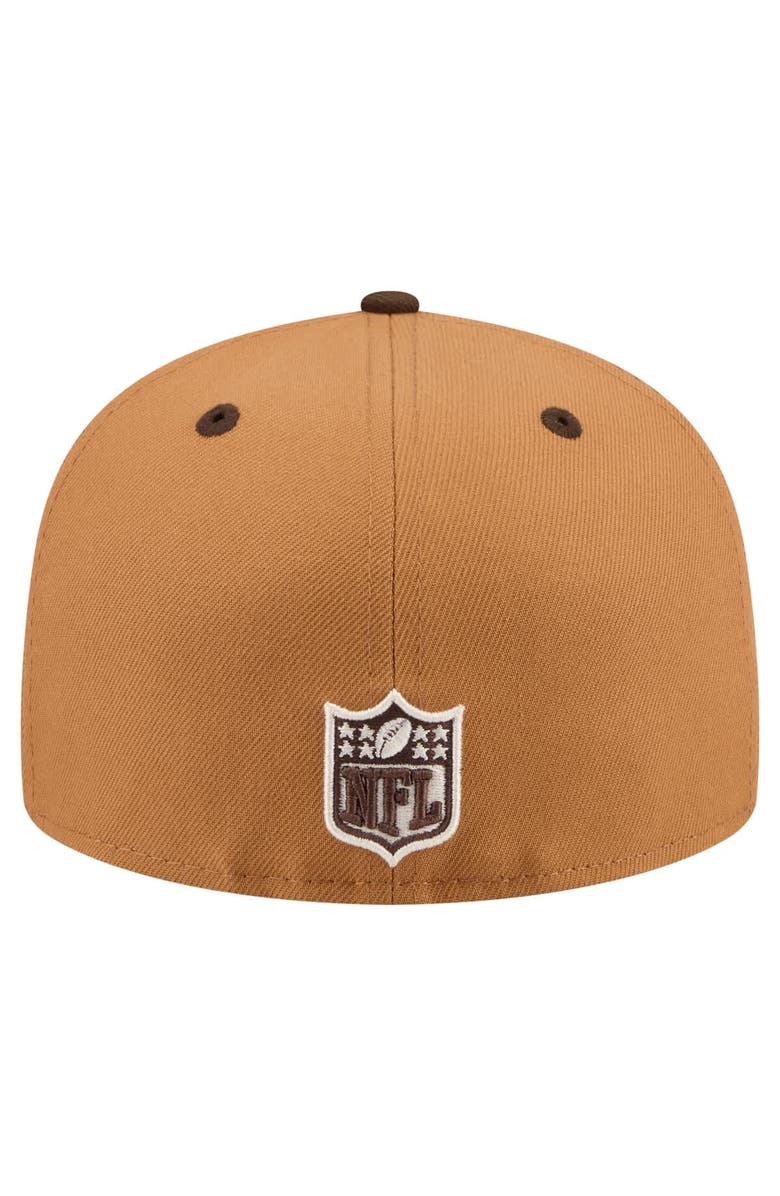 New Era Men's New Era  Light Brown/Dark Brown San Francisco 49ers Two-Tone Walnut 59FIFTY Fitted Hat, Alternate, color, Light Brown