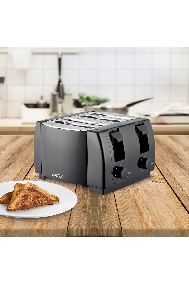 Cool Touch 4 Slice Toaster, Alternate, color, Black