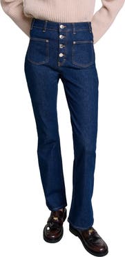 maje Denim jeans with pockets