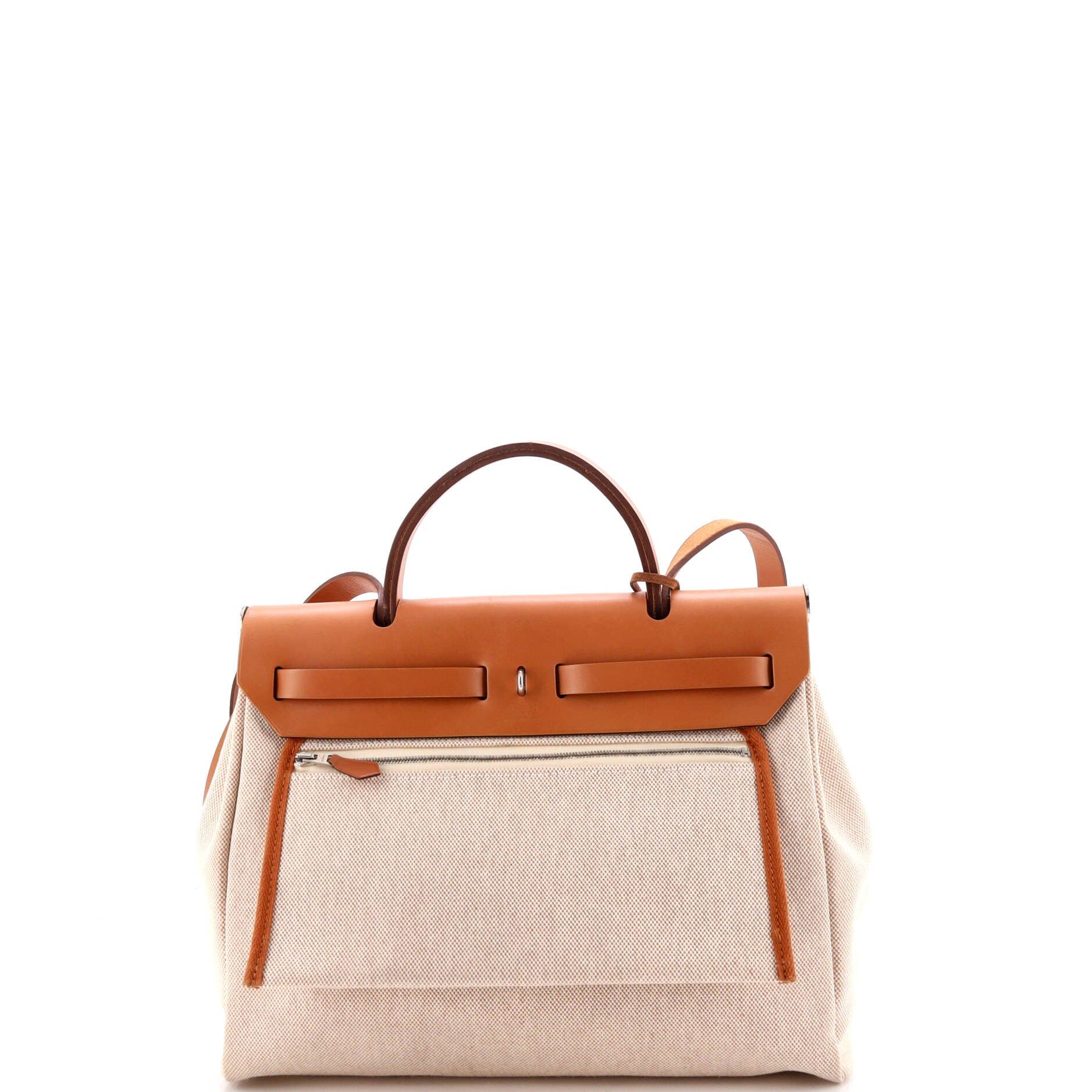 Herbag Zip Pegase Pop Toile and Leather 31, Alternate, color, Metallic Gold