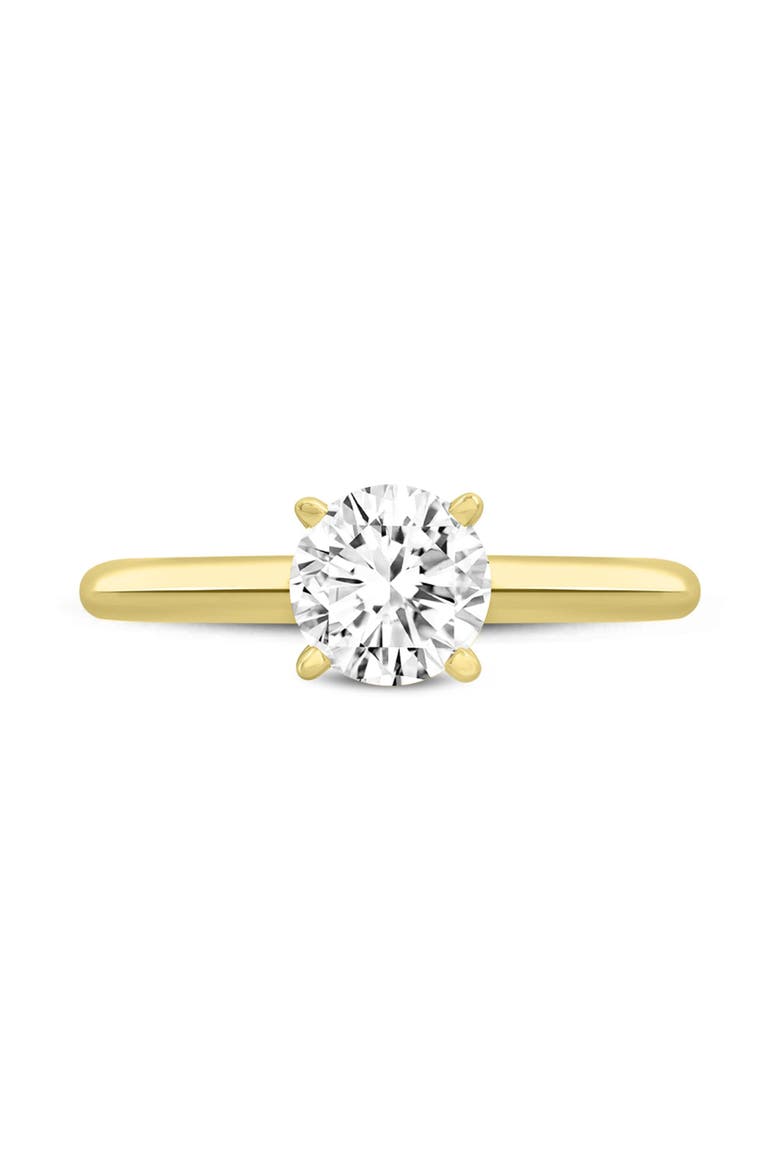 Sabine 14K Yellow Gold Round Cut Lab Grown Diamond Solitaire Engagement Ring - 2 Ct, Alternate, color, 14K Yellow Gold