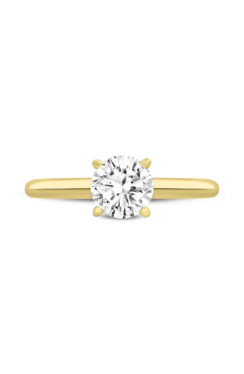 LuvMyJewelry Sabine 14K Yellow Gold Round Cut Lab Grown Diamond Solitaire Engagement Ring - 2 Ct, Alternate, color, 14K Yellow Gold