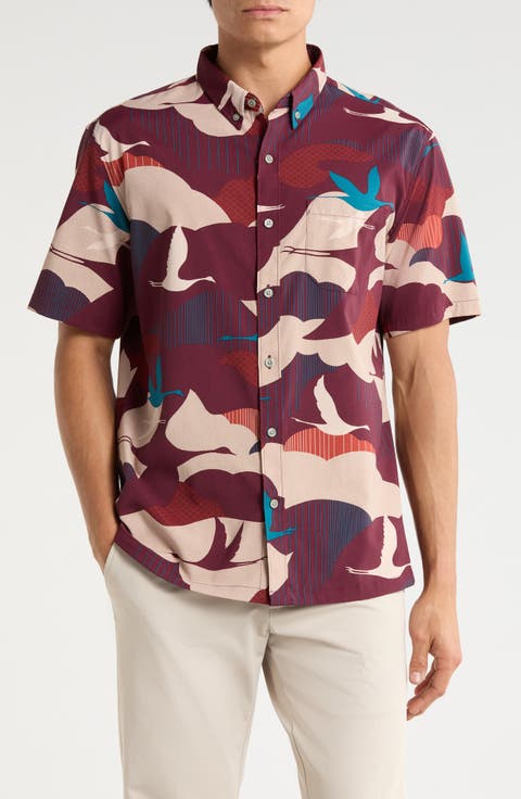 Take Flight Short Sleeve Button-Down Shirt