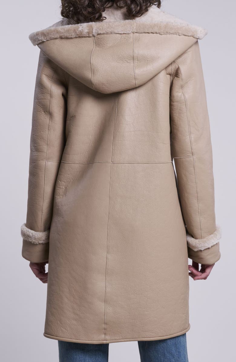 Blue Duck Reversible Genuine Shearling Jacket, Alternate, color, Beige