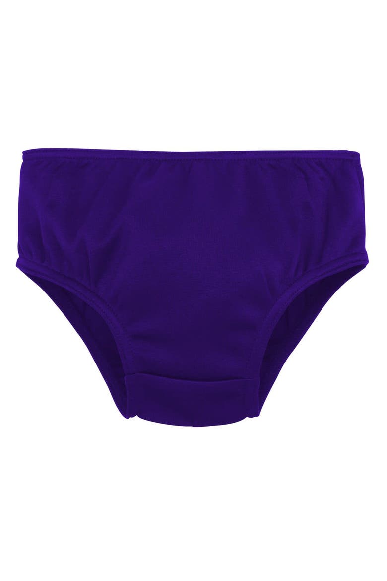 Girls Toddler Purple Minnesota Vikings Cheer Captain Dress with Bloomers, Alternate, color, Purple
