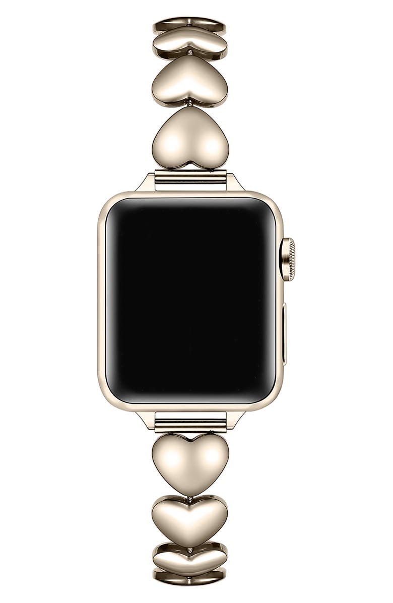 The Posh Tech Lover Heart Bracelet Apple Watch<sup>®</sup> Watchband, Alternate, color, Starburst