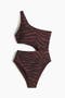 selected Dark Brown/Zebra Print