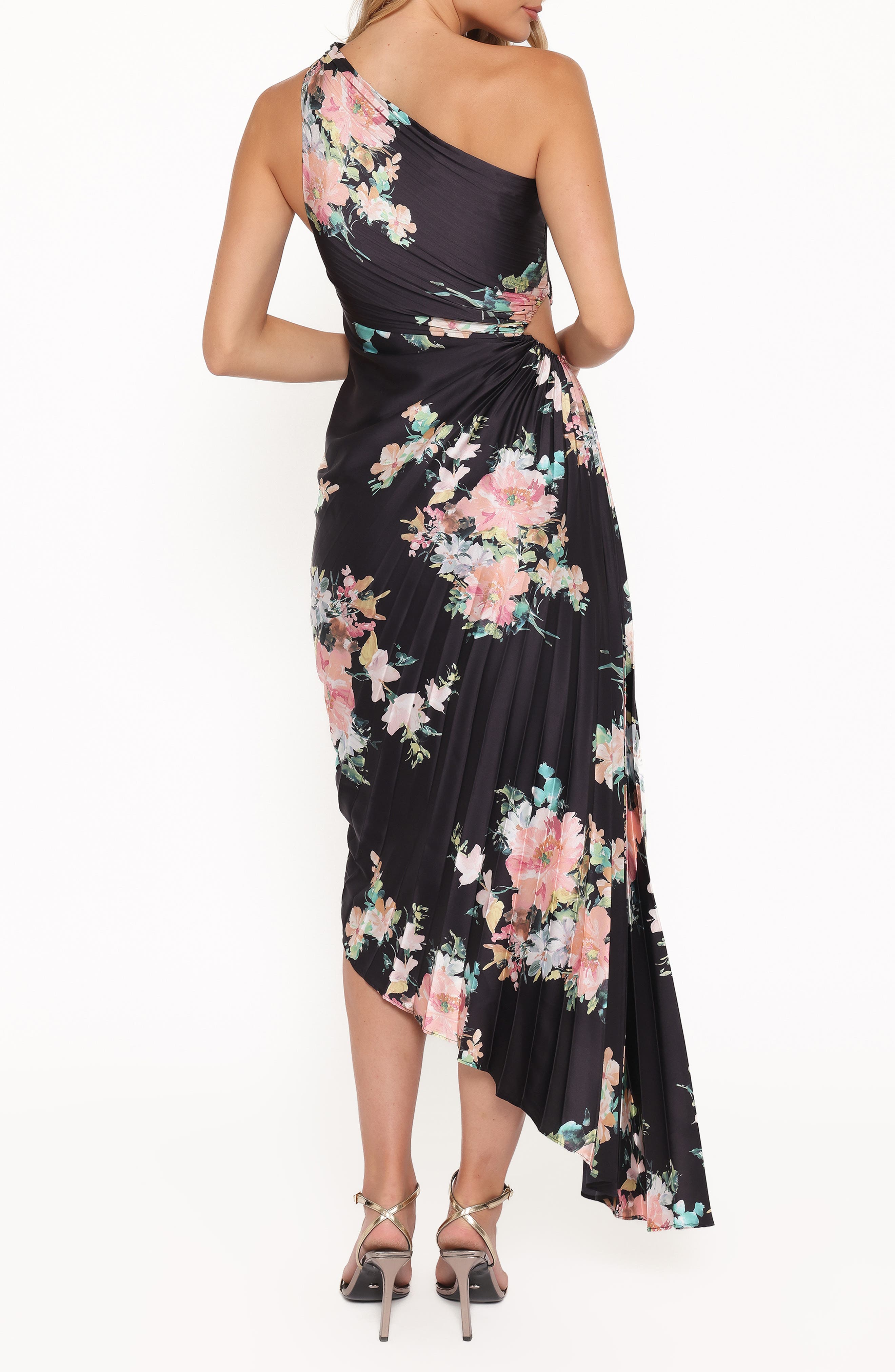 kleo one shoulder maxi dress - golden ochre Petal and Pup Women's Kleo One Shoulder Maxi Dress