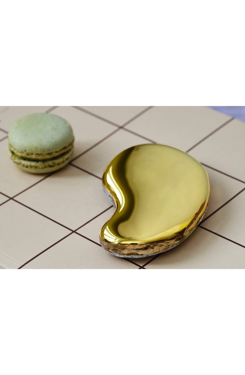 Kosta Boda Tears of Joy Golden Tears Small Crystal Sculpture, Alternate, color, Gold