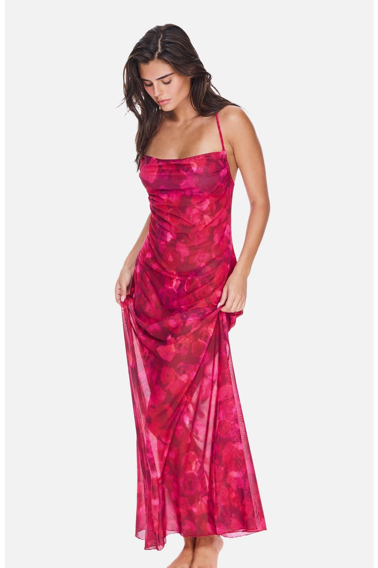 Beach To Bar Dress, Main, color, ROUGE