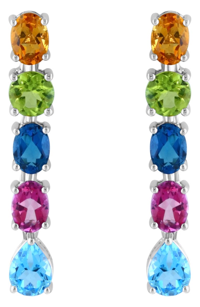 EFFY Multi Stone Drop Earrings, Alternate, color, Multi