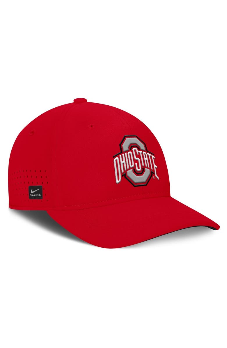 Nike Men's Nike Scarlet Ohio State Buckeyes 2025 On-Field Gameday Performance Flex Hat, Alternate, color,