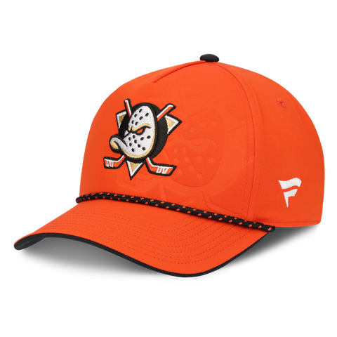 Men's Fanatics  Orange Anaheim Ducks On Stage Podium A-Frame Adjustable Hat