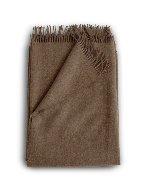 Evangeline 100% Baby Alpaca Throws In Brown