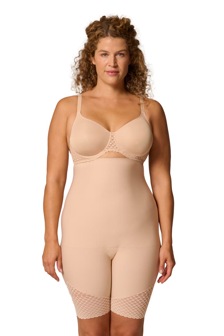 Subtile Underwire Minimizer Bra, Alternate, color, PEAU ROSE