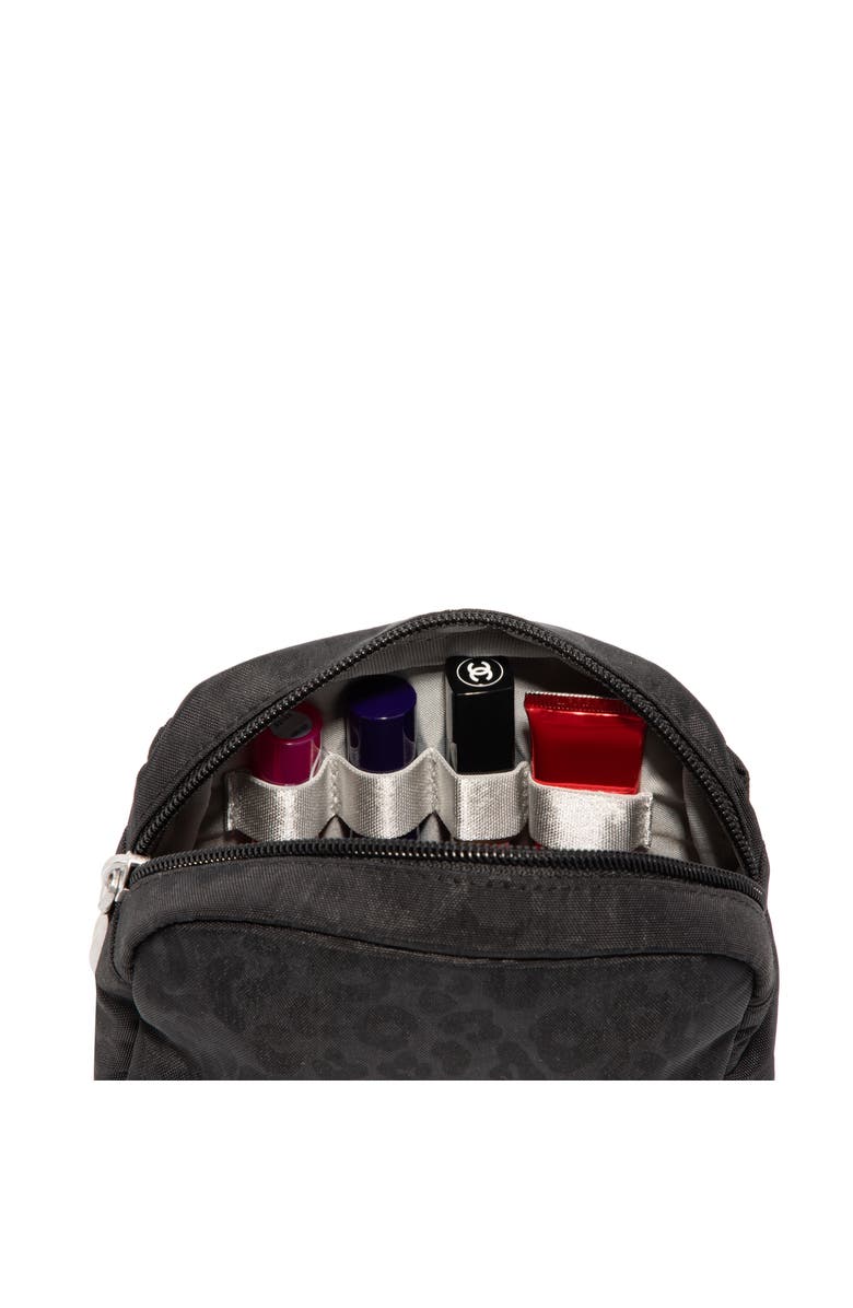 BAGGALLINI Small Pocket Cosmetic Bag, Alternate, color, Black Cheetah Emboss