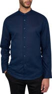 Brooklyn Brigade Slim Fit Solid Linen Cotton Long Sleeve Shirt