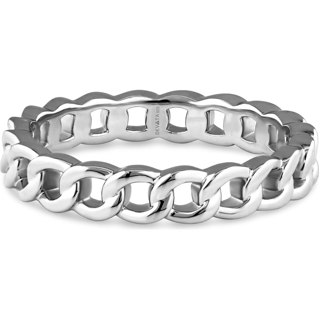 Devata Curb Link Ring In Metallic