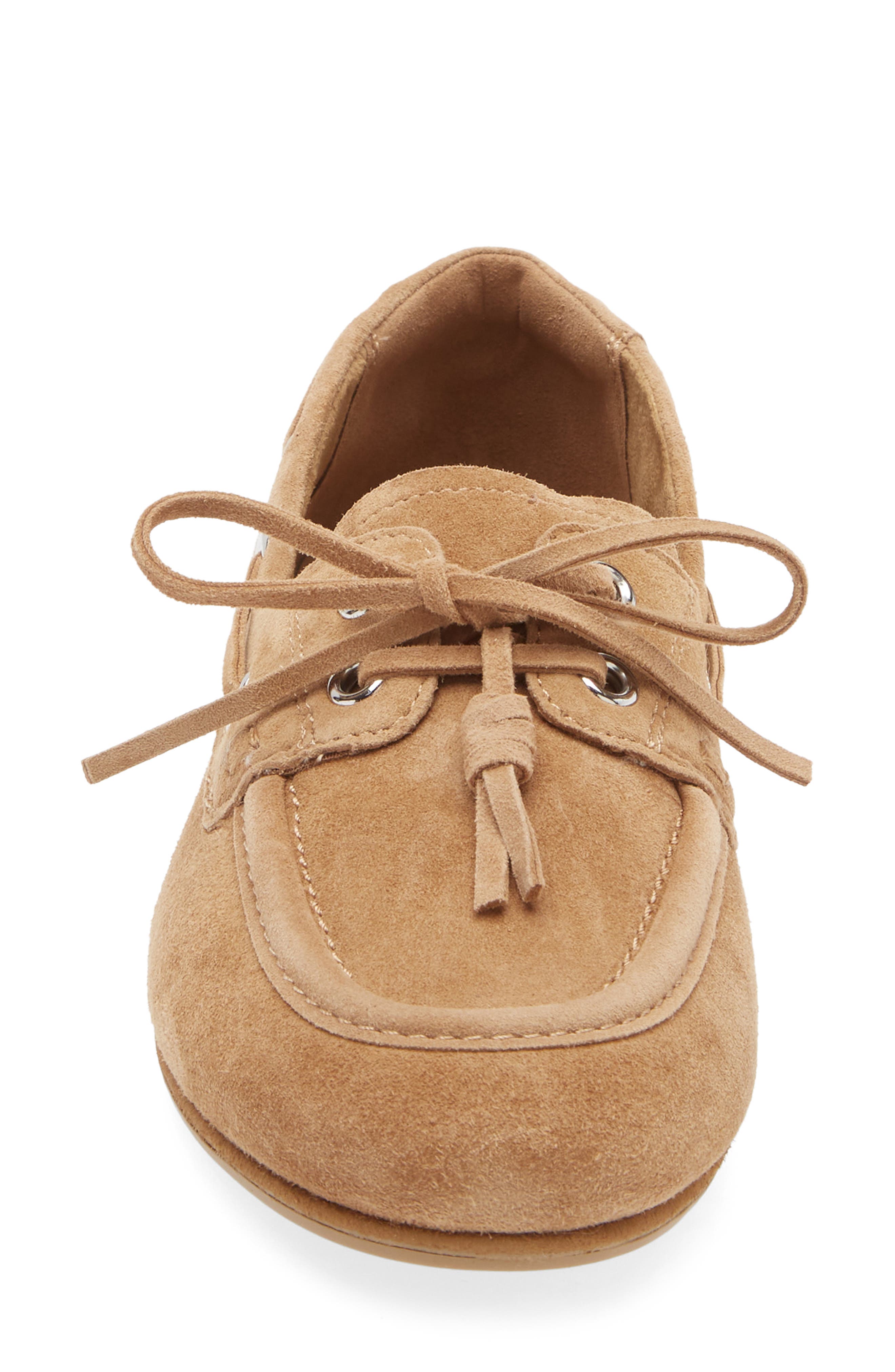 MANGO Lace-Up Loafer, Alternate, color, Sand