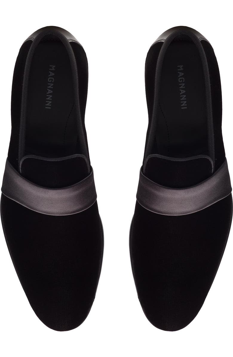 Magnanni Jenaro Loafer, Alternate, color, Black Velvet