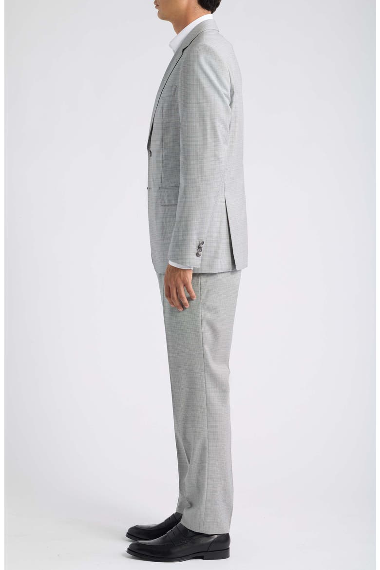 Huge Trim Fit Virgin Wool Suit, Alternate, color, OPEN GREY