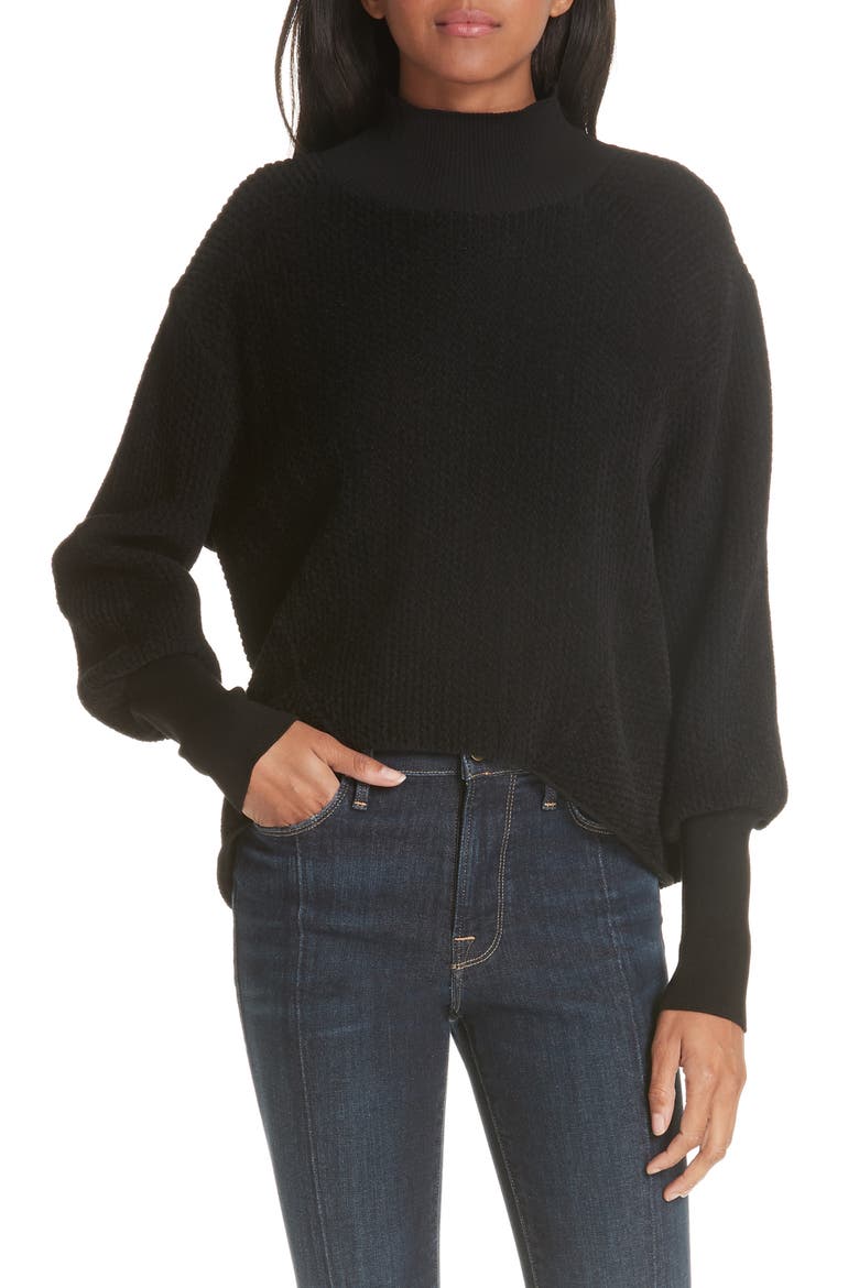 Chenille Sweater, Main, color, NOIR