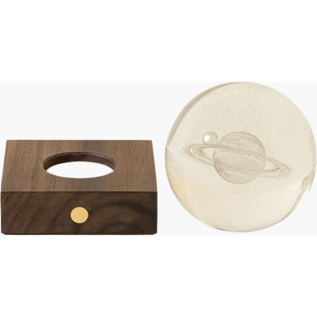 Uncommon Goods Saturn Light Globe In Clear Globe