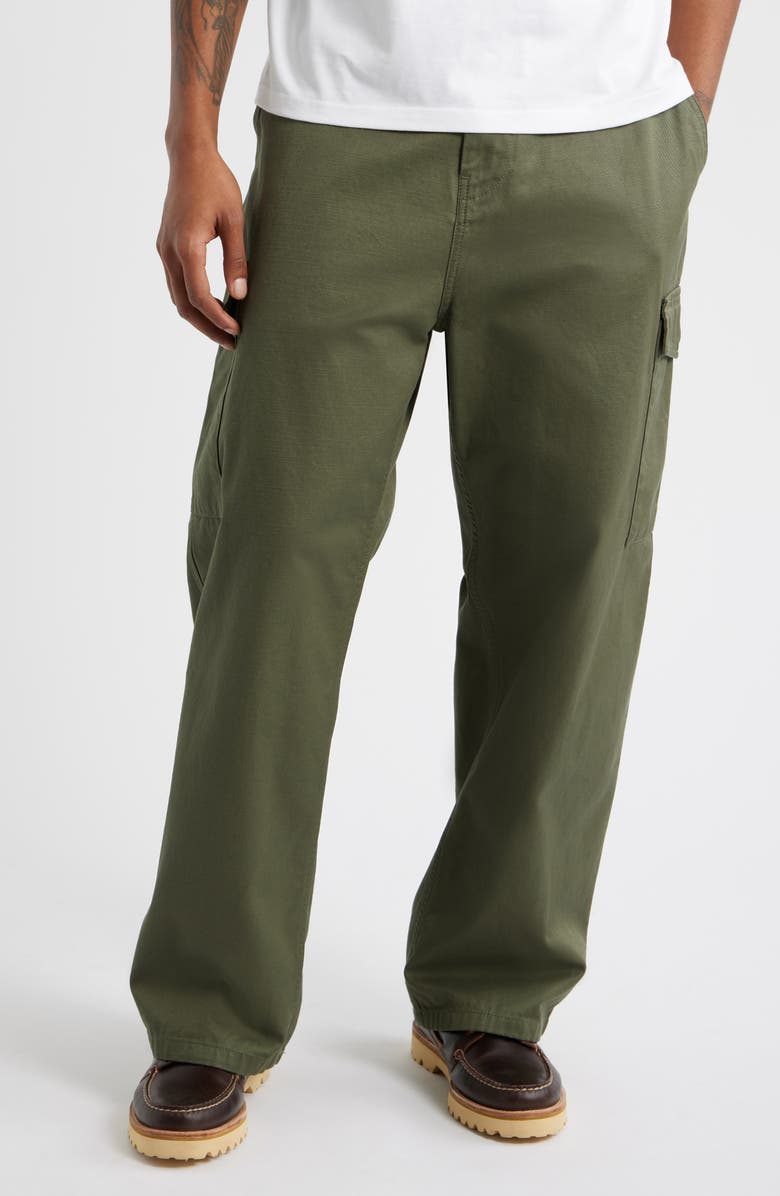Carhartt Work In Progress Brady Cotton Twill Cargo Pants, Main, color, Leaf (Rinsed)
