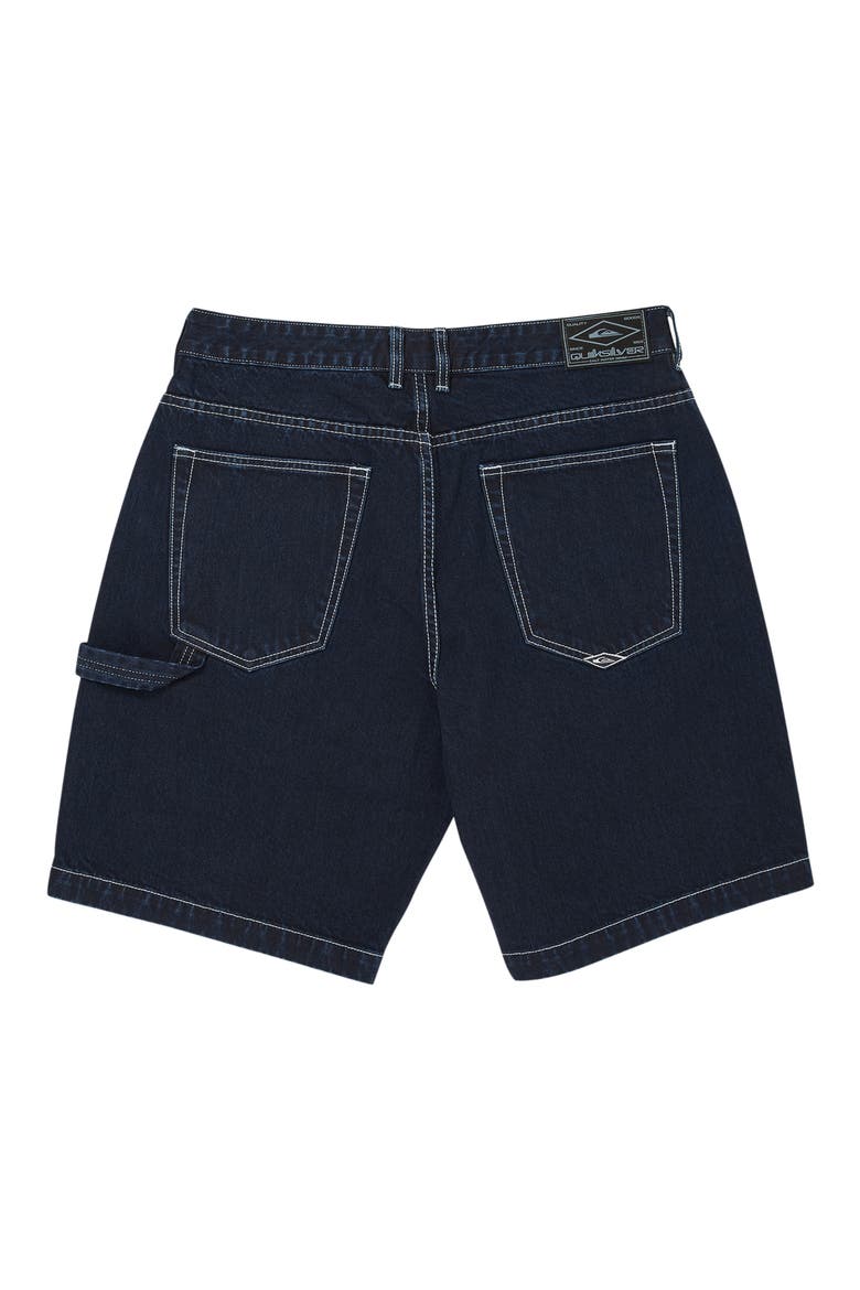 Baggy Fit Cotton Denim Cargo Shorts, Alternate, color, INDIGO RINSE