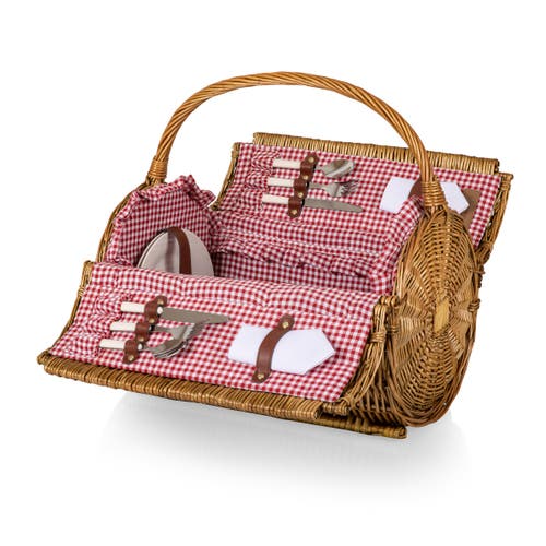Picnic Time Barrel Picnic Basket In Multi