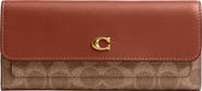 COACH Slim Essential Signature Coated Canvas & Leather Wallet