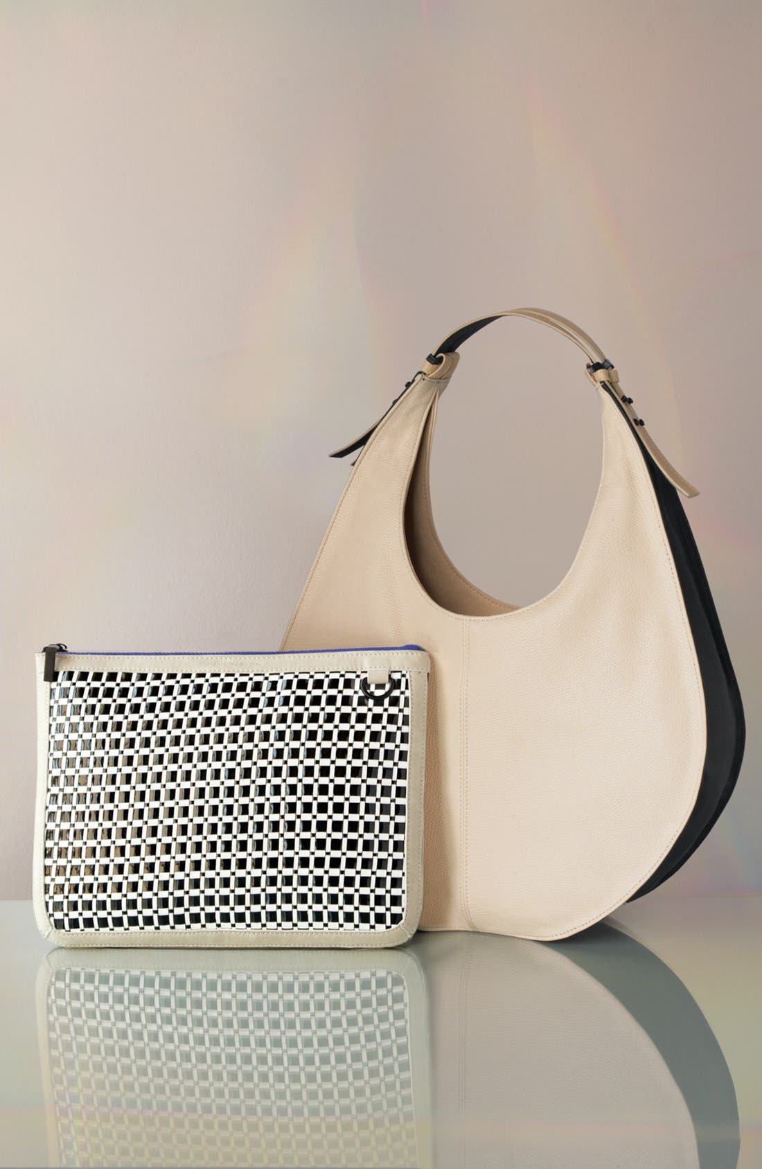 French Connection Double Handle Hobo, Medium, Alternate, color, 