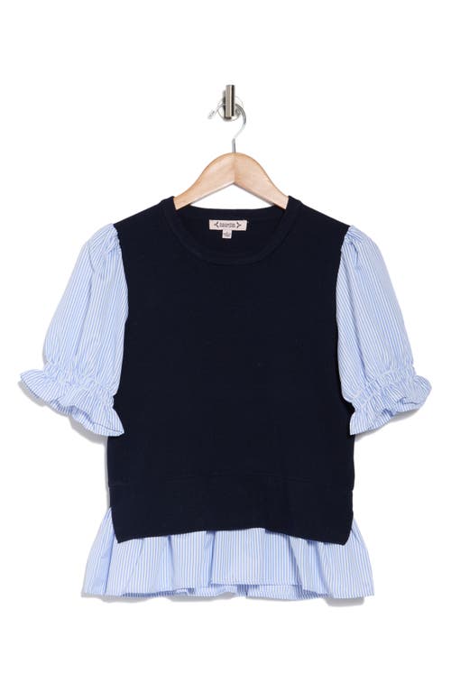Nanette Lepore Short Sleeve Twofer Sweater