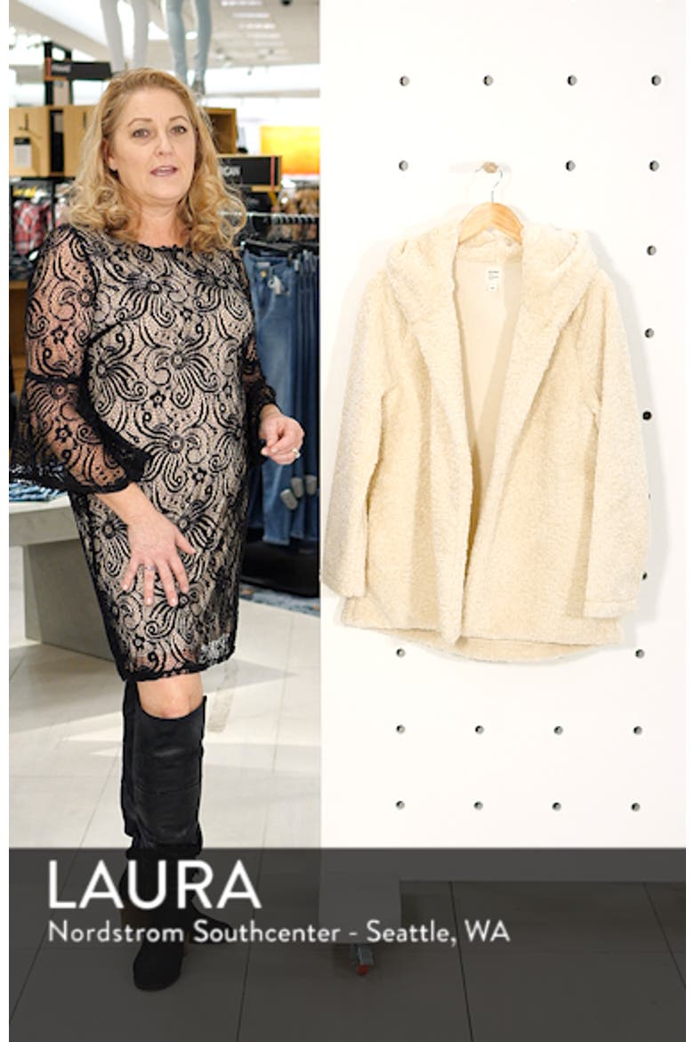 Hooded Faux Fur Jacket (Nordstrom Exclusive) video