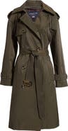 London Fog Water Resistant Belted Trench Coat
