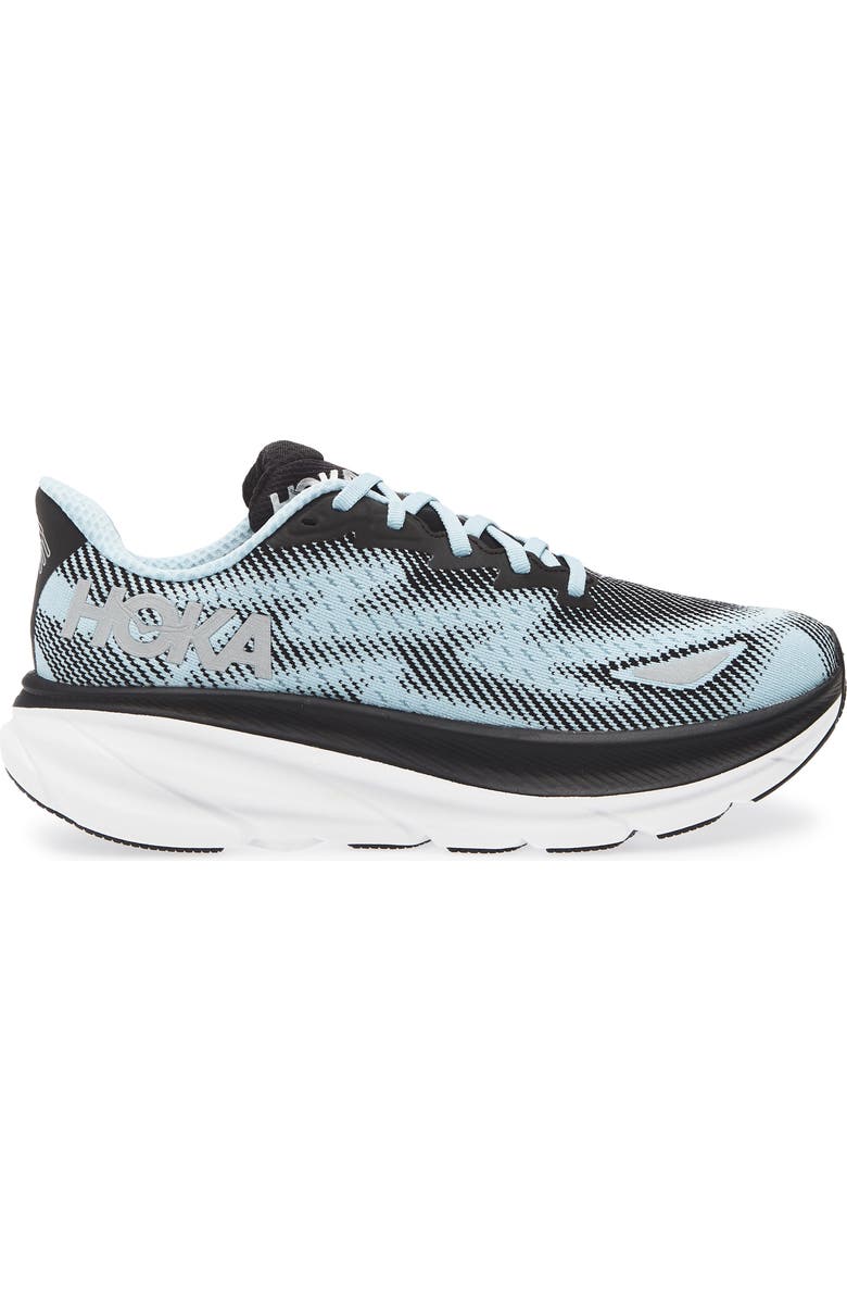 HOKA Clifton 9 GTX Shoe, Alternate, color, Black / Raindrop