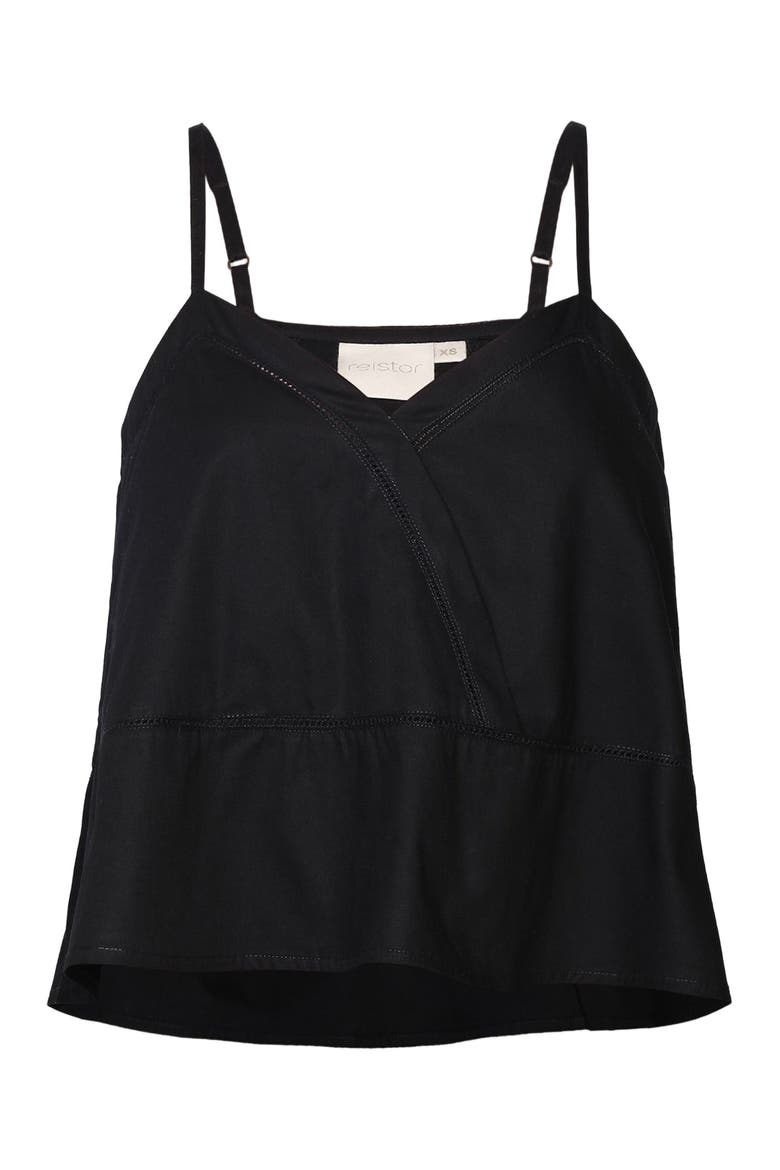 V-neck Camisole with Lace, Alternate, color, Black