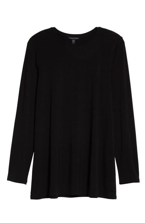 Eileen Fisher Jersey Tunic In Black