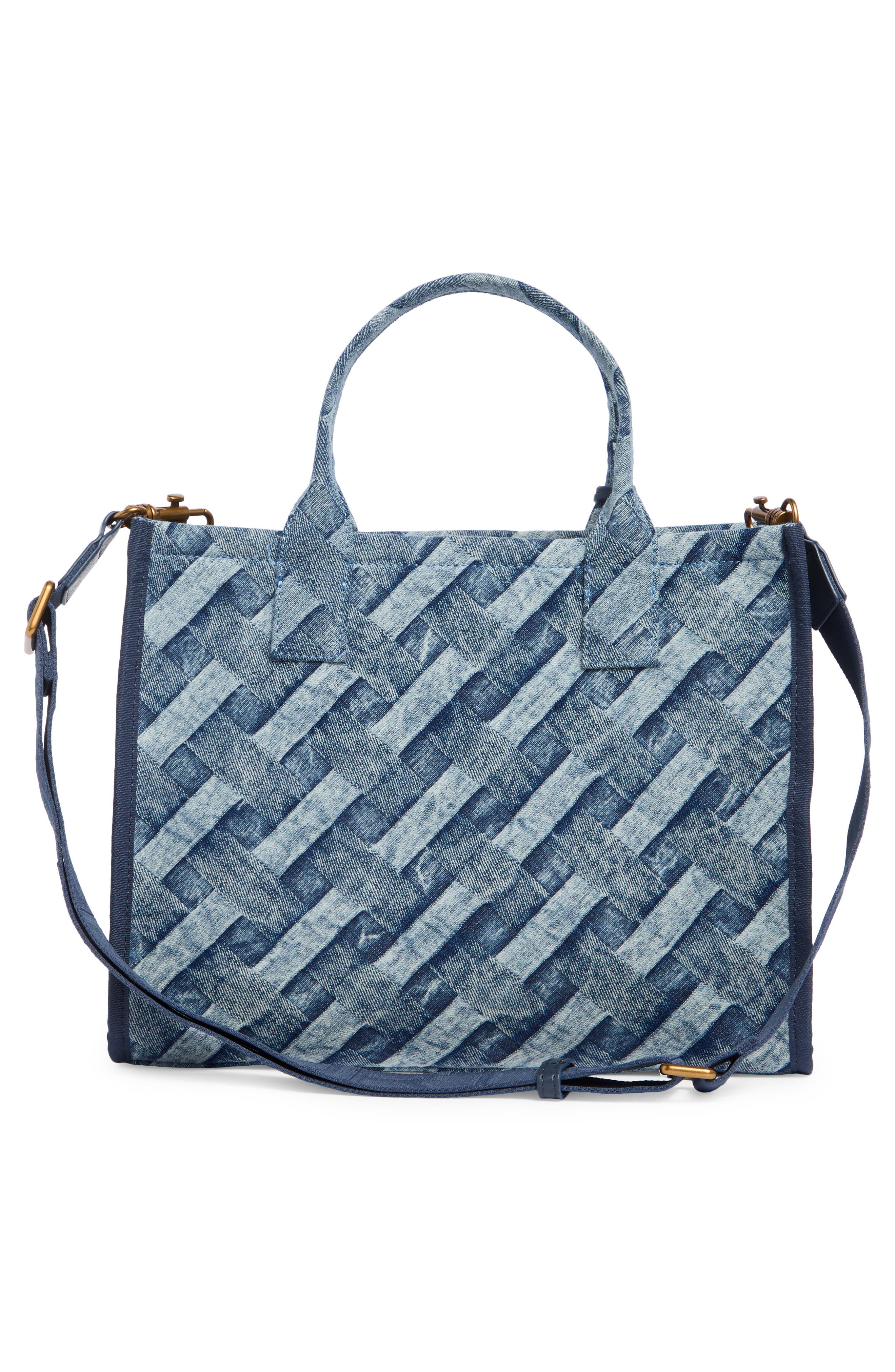 Kurt Geiger London Kurt Denim Tote, Alternate, color, Navy