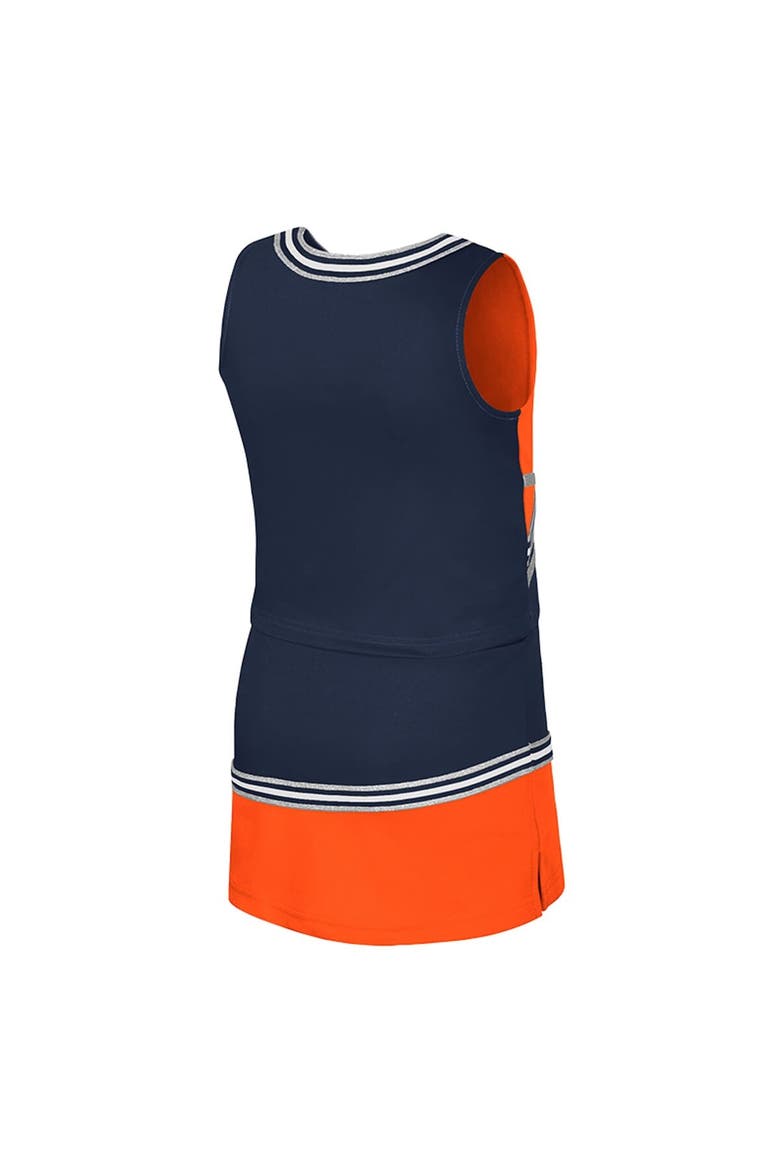 Girls Youth Colosseum Navy Auburn Tigers Lollipop Park Cheer Two-Piece Set, Alternate, color, Navy