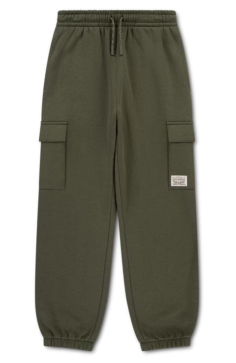 Kids' Two Horse Baggy Cargo Fleece Joggers